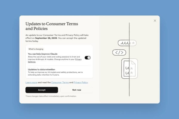 Anthropic's new policies will let it train its AI models on user data, unless you opt out