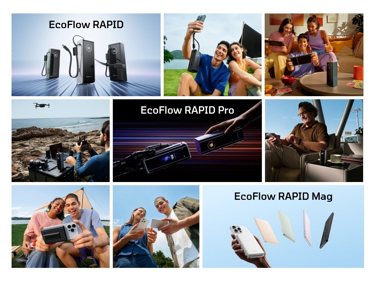 EcoFlow Introduces RAPID Power Bank Series For Versatile Charging Needs