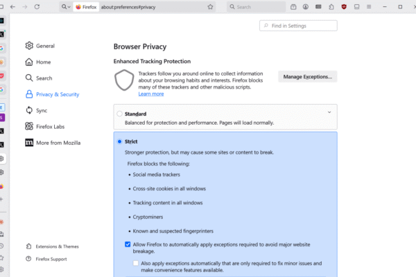 Firefox 142 ships with Tracking Protection, Tab Groups, and Extensions improvements