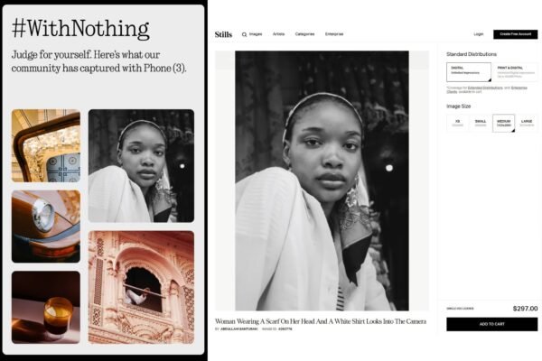 Nothing busted using professional photos as Phone 3 samples