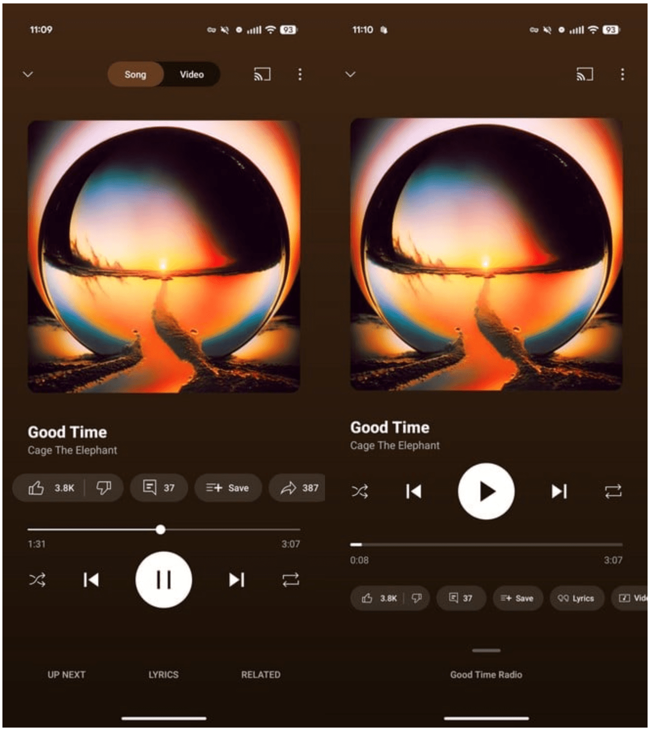 YouTube Music Rolls Out New Minimalist Player Design On Android And iOS
