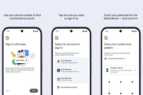 Google's sign in with phone number option can help you recover your account