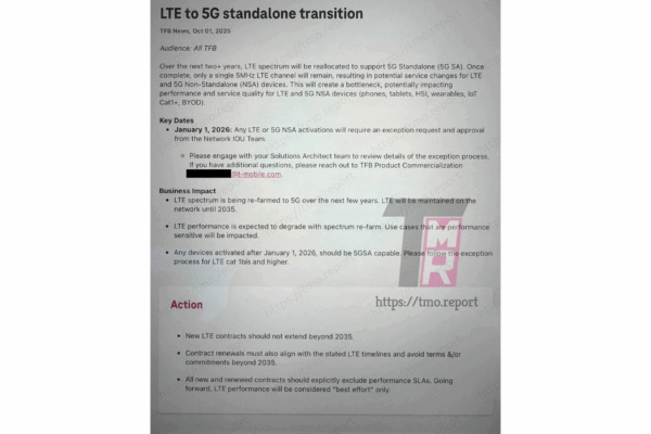 T-Mobile’s 4G LTE Network To Be Phased Out Gradually By 2028