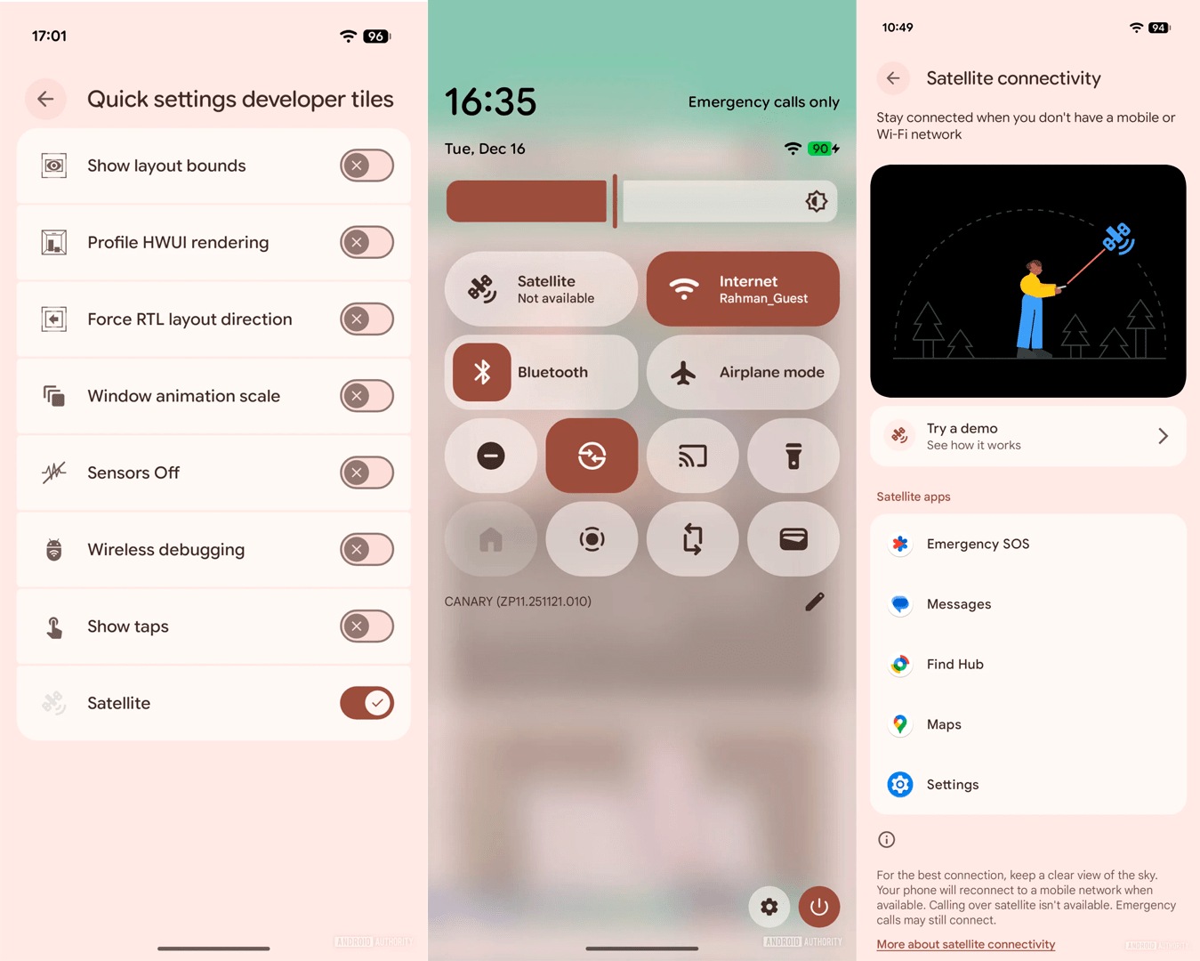Android Prepares Satellite Connectivity Hub For Apps