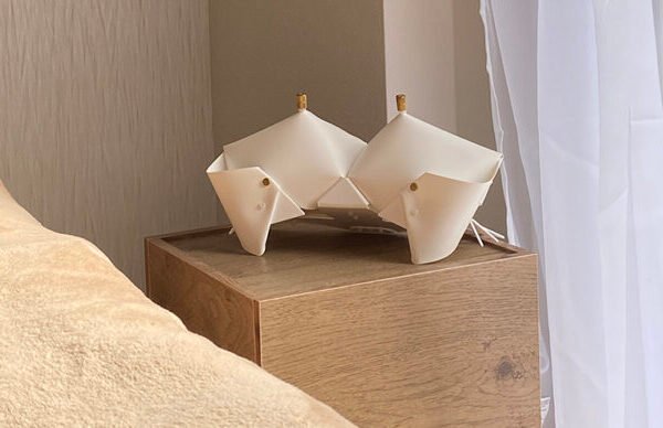 Origami-Inspired Crab Table Lamp By Metal Goat Combines Soft Light And Sculptural Design