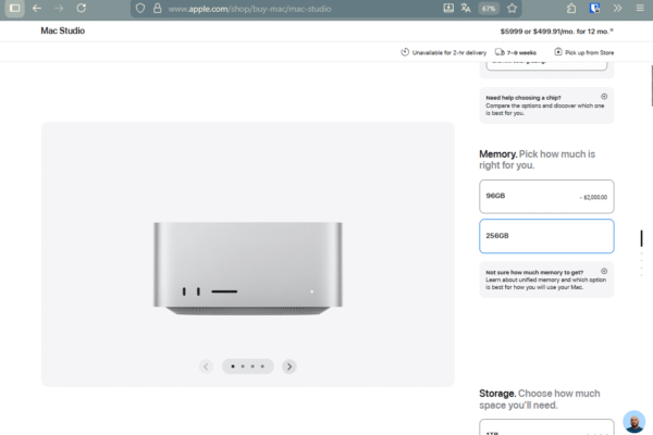 Mac Studio Memory Options Reduced Amid Global DRAM Shortage