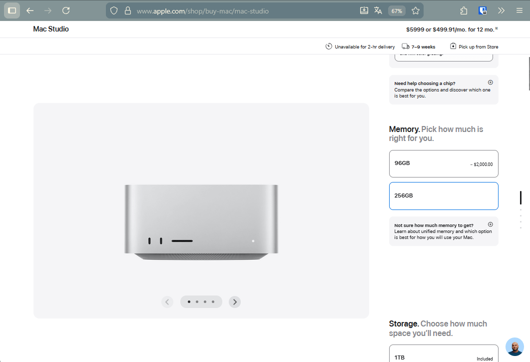 Mac Studio Memory Options Reduced Amid Global DRAM Shortage