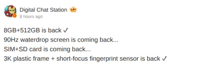 Smartphones May Bring Back Waterdrop Notches And MicroSD Support