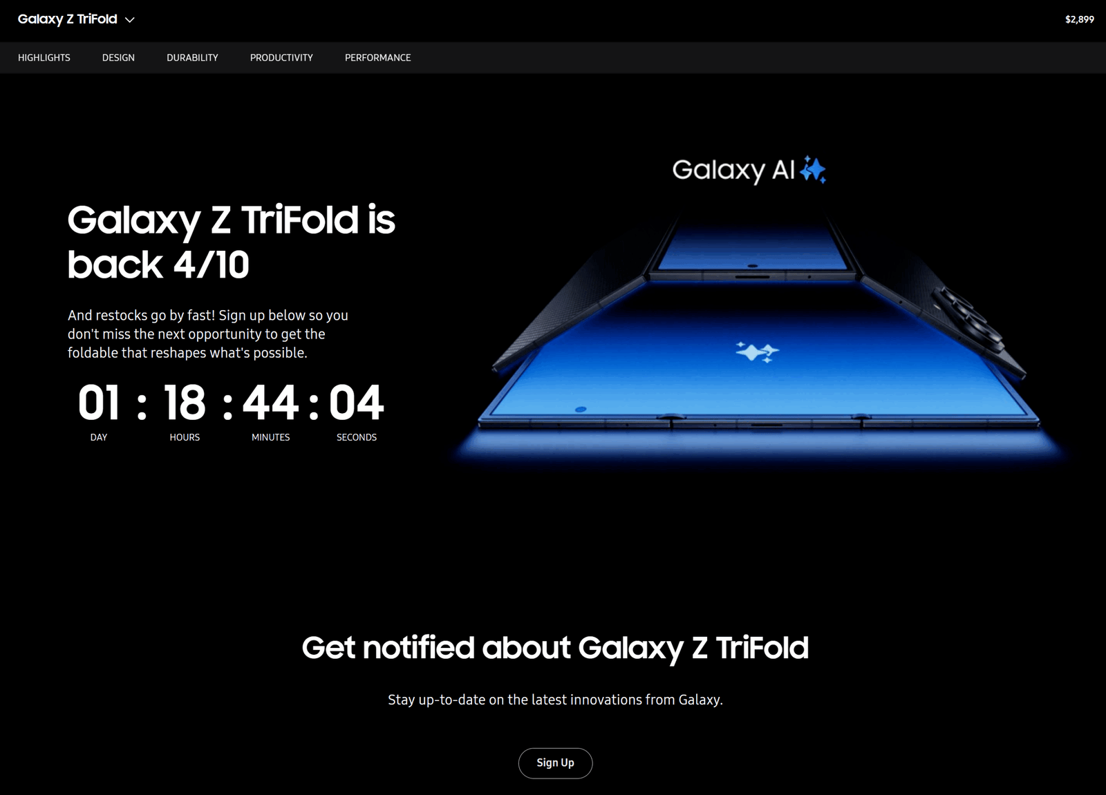 Last Chance: Samsung Announces Final Inventory Restock for Galaxy Z TriFold In the United States