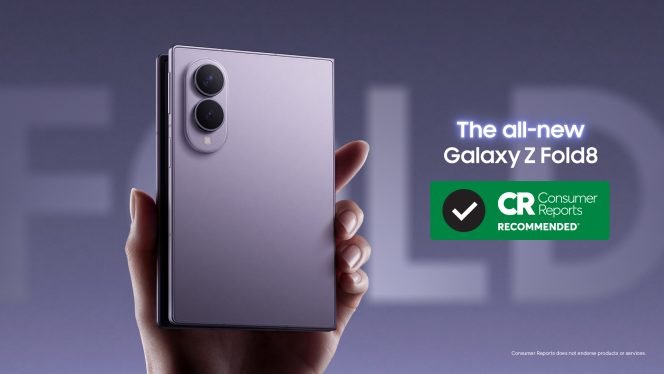 Samsung Galaxy Z Fold 8 Earns Consumer Reports Recommendation 